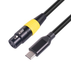 컴퓨터 노트북을위한 새로운 3 코어 XLR 여성-USB-C 남성 오디오 케이블 동적 마이크 유형 C XLR 스테레오 오디오 코드, 02 fo 3M, 3m, 02 fo 3M, 1개