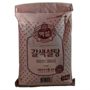 백설 갈색 설탕, 15kg, 1개