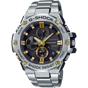 CASIO G-SHOCK 카시오 지샥 GST-B100D-1A9JF [G-STEEL (G 스틸) 블루투스 탑재 터프니스 크로노그래프 블랙×골드]