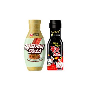 농심 짜파게티 만능소스 280g+삼양 불닭 소스 200g, 농심 짜파게티 만능소스 280g+삼양 불닭 소스 200, 1개