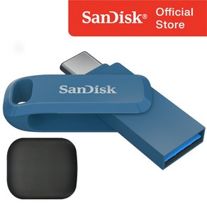 샌디스크 USB 메모리 SDDDC3 네이비 C타입 OTG 3.1 대용량 / USB 전용 케이스, 512GB