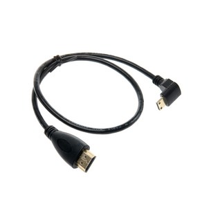 IF578 Coms HDMI to Mini HDMI 케이블 30cm 하향 꺾임, 1개