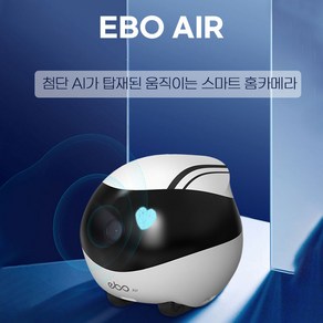 이나봇 이보 에어 홈 카메라 움직이는 CCTV AI 감시 원격조정 음성통화 EBO AIR, 1개