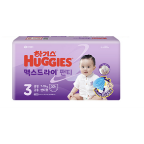 하기스 2024 맥스드라이 팬티형 기저귀 남여공용 소형 4~8kg, 3단계, 100매