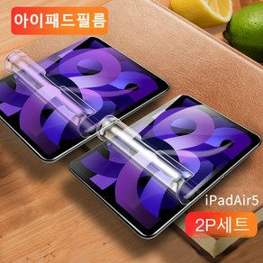 아이패드 지문방지 저반사 종이질감 PET소프트 액정보호필름 2매입 블루라이트 차단, PET블루라이트 차단-2매입