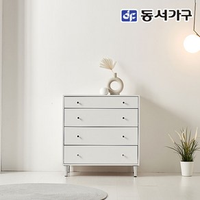 동서가구 네오 카르나 E 800 4단 높은 서랍장, 화이트