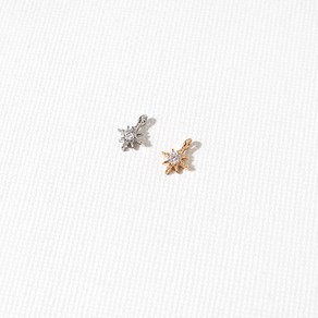 싼비즈 [7339-10]큐빅펜던트 큐빅미니별 5.5x7.5mm 1개