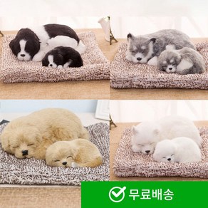 더우지 차량용 장식 소품 강아지 활성탄 인형 피규어 악세사리, 블랙 강아지, 1개