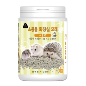 구딘 소동물 화장실모래 레몬향, 1500ml, 3개