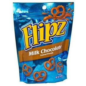 플립즈 과자 Flipz Milk Chocolate Coveed Petzels of 5 Oz - 6 Bags, 1개, 1) 1