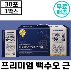 [HACCP 인증] 프리미엄 백수오 근 30포 국내산 진액 칼슘 인 아미노산 대추 생강 인진쑥 참앤들 황토농원 정품 여성 건강 갱년기 정품 추천 선물 부모님 벡수오 백수호, 70ml, 1박스