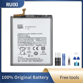 교체 삼성 자가수리 호환RUIXI 휴대폰 배터리 EB-BA217ABY A12 갤럭시 M02, 1개