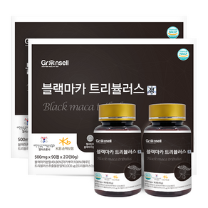 그린셀 블랙마카 트리뷸러스정 500mg 90정 2개 1세트 HACCP 인증제품, 180정