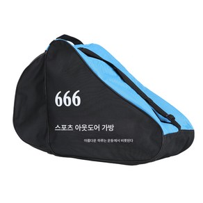 3단 인라인 가방 전문 토트 스케이트 가방 성인 롤러스케이트 수납 가방 삼각 숄더 통기망, 블랙일반어깨가방[기밀], 하나, 1개
