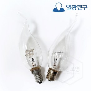 일광전구 백열 촛불구 60W 220V 미니소켓 E14/E17 장식구 인테리어 조명