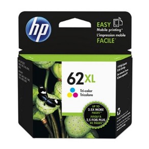 HP No.62XL 정품잉크 C2P07AA, 삼원색, 1개