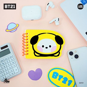 라인프렌즈 BT21 Minini 미니니 메모노트 미니수첩 코야 알제이 슈키 망 치미 타타 쿠키, 치미 CHIMMY