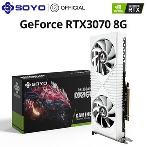 SOYO 4.0 게이밍 비디오 그래픽 카드 NVIDIA GPU GeFoce RTX3080 Ti 12G 3070 Ti 8G GDDR6X 메모리, 2) RTX3070 8G