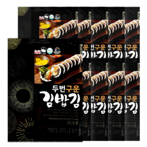 광천김 두번구운 김밥김, 10개, 20g