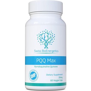 PQQ Max 20mg 60 캡슐 - 피로로퀴놀린 퀴논 차세대 세포 재생제 및 강력한 항산화제인 Co-Q10과 유사 - 미토콘드 지원, 1개, 60정