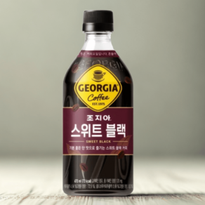 대용량 조지아 크래프트 ﻿﻿스위트 블랙 470ml x 6입, 6개