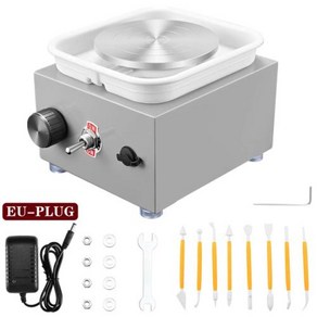 도자기만들기 도예키트 전기 휠 기계 미니 성형 클레이 조각 도구 10cm 턴테이블, 없음, 5) Gey- EU