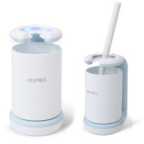 유토렉스 양치컵 UV 무선 1인칫솔살균기 소독기 휴대용 1인칫솔살균기 여행용 칫솔건조기 치솔살균기 사무실 벽걸이, 무선 칫솔살균기-스카이