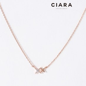 CIARA 14K Chiei 두에 샤이닝스타 목걸이(GoldPlated)