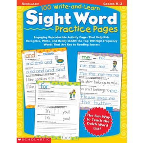 (영문도서) 100 Write-And-Learn Sight Word Practice Pages: Engaging Reproducible Activity Pages That Help... Paperback