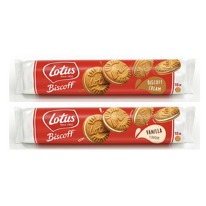 Louts Biscoff 로투스 샌드 2종세트(크림 바닐라) 150g 각1개씩 총2개, 2개