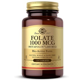 솔가 엽산 메타폴린 1000mcg 120타블렛, 120정, 1개