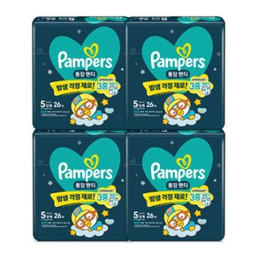 팸퍼스 통잠 팬티형 기저귀 아동용, 5단계, 104매