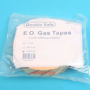 (Double Safe) 소독용 인디케이터(E.O.Gas) 25mmx50m, 1개