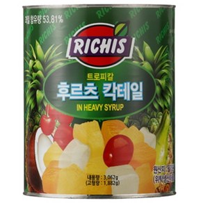 (주)동서 리치스 트로피칼 후르츠 칵테일, 3.062kg, 5개