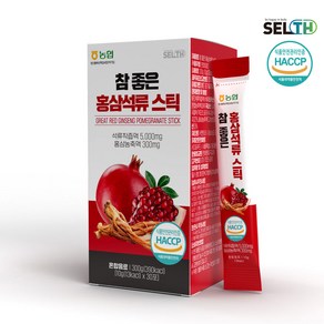 [유통기한임박] 참좋은 홍삼 석류 스틱 10gx30포 즙 액 (~25-05-11까지), 10g, 1개, 300g