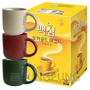 맥심 모카골드 커피믹스 240T + 코지머그