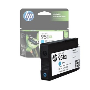 HP 950XL 검정 951XL 대용량 CN045AA HP8100 HP8640 정품번들 벌크 잉크, 1개, 정품번들벌크파랑951XL(정품박스없음)