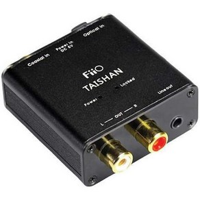 FiiOD3D03K 디지털아날로그 오디오 변환기 192kHz24bit 광 및 동축 DAC, 1개