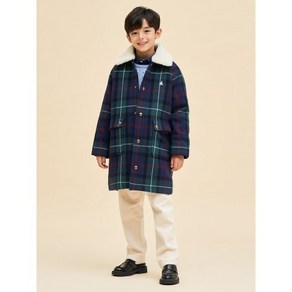 [BEANPOLE KIDS] 클래식 체크코트 그린 BI393TU01M