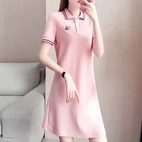 원피스 폴로 카라 여성 여름 반팔 2색 S~2XL