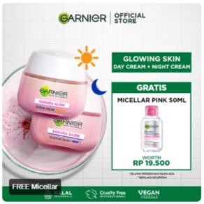 Garnier Sakura Glow 가르니에 데이크림 50ml+나이트크림 50ml