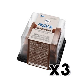 데르뜨 매일우유 딥초콜릿케이크 베이커리빵 105g x 3개