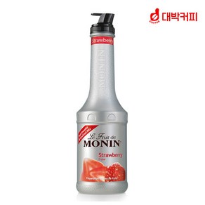 모닌 스트로베리 퓨레 1000ml 4개(1박스), 1L