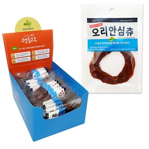 멍도락 오리안심츄 국내산 오리육포 강아지껌 오리츄 휴먼그레이드 수제껌, 11g, 35개