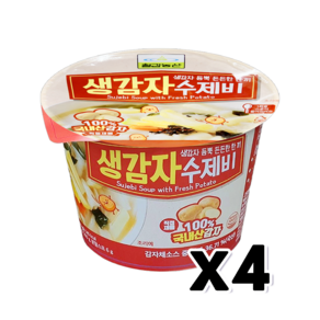 칠갑농산 생감자 수제비, 4개, 366g