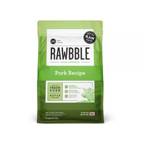 [매장정품] BIXBI RAWBBLE_러블 빅스비 LID 건사료 돼지 1.8kg