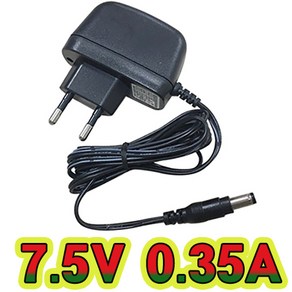 순흥전기 어댑터 7.5V 0.35A 벽걸이형 SMPS 350mA 어댑터 아답터 직류전원장치, SH-7535C, 1개