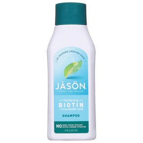 Jason Natual 제이슨내츄럴 비오틴 + 히알루론산 샴푸, 3개, 473ml