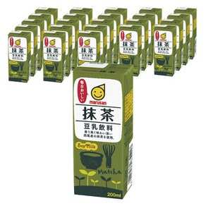 마루산 두유음료 말차 200ml×24병, 200ml, 24개