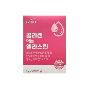 내츄럴플러스 에버핏 콜라겐 먹는 엘라스틴 30p, 60g, 1개